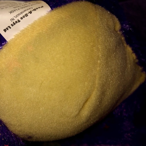 Peek A Boo Sparkly Star Plush Horned Purple Dragon - Picture 9 of 10